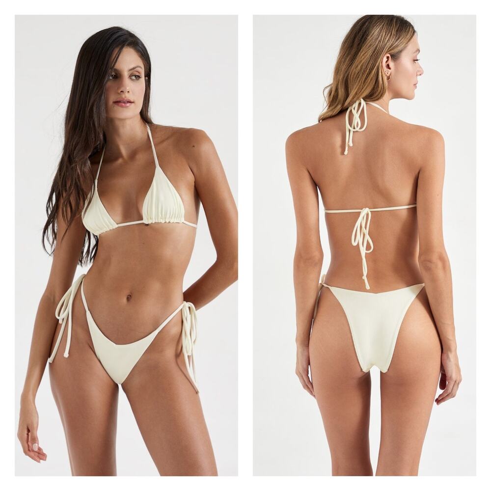 Oneone Ariel String Bikini Bottom Xs Ombre Blue P… - image 3